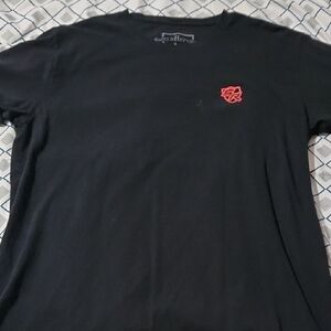 Black T-Shirt with Red Logo